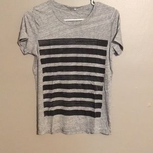 5 for $25** J crew black strip tee